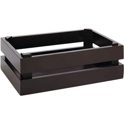APS trälåda – super låda, vinlåda, buffélåda, dekorativ trälåda, förvaringslåda, möbellåda 29 x 18,5 cm, H: 10,5 cm akaciaträ, svart passar till GN 1/4 APS trälåda – super låda, vinlåda, buffélåda, dekorativ trälåda, förvaringslåda, möbellåda 29 x 18,5 cm, H: 10,5 cm akaciaträ, svart passar till GN 1/4
