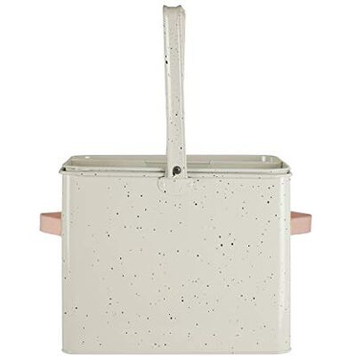Premier Housekeeper Box, galvaniserad metall med pulverbeläggning, spaltläder, silver, S Premier Housekeeper Box, galvaniserad metall med pulverbeläggning, spaltläder, silver, S