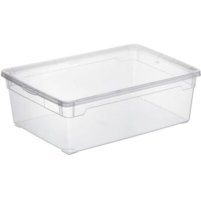 Sundis Clear Box Boots förvaringslåda med lock, plast (PP), transparent, 22 liter (55 x 37,5 x 16 cm) Sundis Clear Box Boots förvaringslåda med lock, plast (PP), transparent, 22 liter (55 x 37,5 x 16 cm)