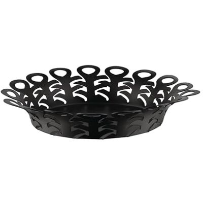 Alessi Vimini perforerad korg, färgat stål med epoxiharts, förvaringskorg, hemtillbehör, hem användbara tillbehör, bordshylla, presentidéer, tillverkad i Italien, design, 25 cm Alessi Vimini perforerad korg, färgat stål med epoxiharts, förvaringskorg, hemtillbehör, hem användbara tillbehör, bordshylla, presentidéer, tillverkad i Italien, design, 25 cm