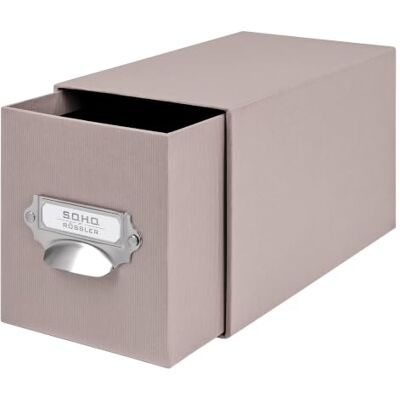 Rössler Soho 1327452490 Förvaringslåda för CD-Skivor, Brungrå, 15.8 x 26.1 x 14.3 cm Rössler Soho 1327452490 Förvaringslåda för CD-Skivor, Brungrå, 15.8 x 26.1 x 14.3 cm