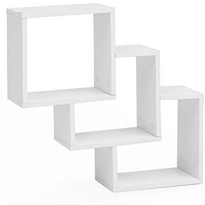 Wohnling WL5.808 vägghylla, trä, vit, 53,5 x 53,5 x 10 cm Wohnling WL5.808 vägghylla, trä, vit, 53,5 x 53,5 x 10 cm