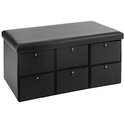 Avilia Dubbel sittsäck svart med 6 lådor – mångsidig smurfbänk 76,5 x 38 x 38 cm Avilia Dubbel sittsäck svart med 6 lådor – mångsidig smurfbänk 76,5 x 38 x 38 cm