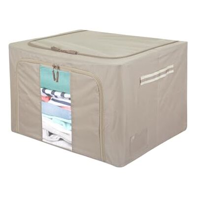 Kasanova Förvaringslåda 50x40x33 cm Dubbelt blixtlås - Garderobsorganisatör Kasanova Förvaringslåda 50x40x33 cm Dubbelt blixtlås - Garderobsorganisatör