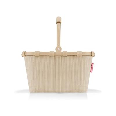 reisenthel carrybag XS frame cord sand – stabil inköpskorg med praktisk innerficka – elegant och vattenavvisande design reisenthel carrybag XS frame cord sand – stabil inköpskorg med praktisk innerficka – elegant och vattenavvisande design