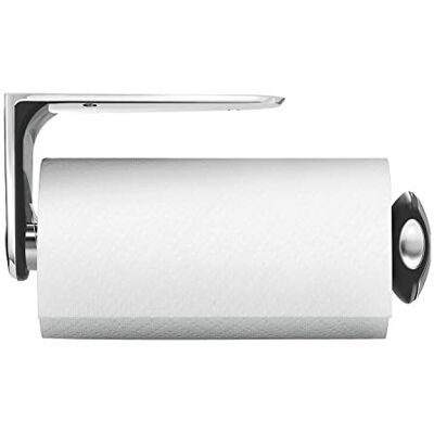 simplehuman KT1086 Hushållspappershållare med väggfäste, hushållspappershållare, skåp, vägg, pappersrullehållare, borstat stål, 5 års garanti simplehuman KT1086 Hushållspappershållare med väggfäste, hushållspappershållare, skåp, vägg, pappersrullehållare, borstat stål, 5 års garanti