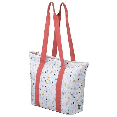 ALFI ISO Shopper 17 liter, terrazzo, hållbar termisk kylväska tillverkad av återvunna PET-flaskor, isolerad shoppingväska för inköp, pool, bastu, isoleringsväska, flexibel, tvättbar ALFI ISO Shopper 17 liter, terrazzo, hållbar termisk kylväska tillverkad av återvunna PET-flaskor, isolerad shoppingväska för inköp, pool, bastu, isoleringsväska, flexibel, tvättbar