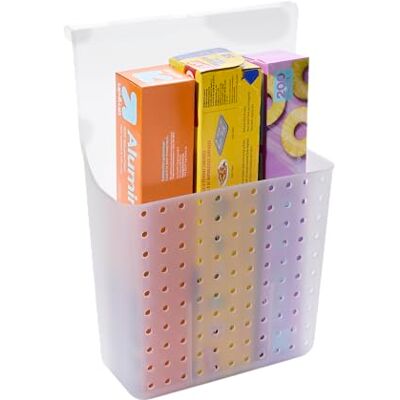 madesmart 79042 Overdoor Hair Tools Organizer med avdelare, plast, ljusgrå madesmart 79042 Overdoor Hair Tools Organizer med avdelare, plast, ljusgrå