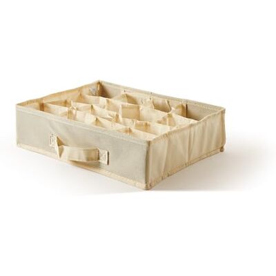 Perfetto Perfekt mer EasyBox Organizer låda TNT 16 arbetsplatser, tyg, Ecru, 35 x 28 x 9 cm Perfetto Perfekt mer EasyBox Organizer låda TNT 16 arbetsplatser, tyg, Ecru, 35 x 28 x 9 cm