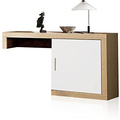 duehome Modulärt vardagsrum, låg hjälpmodul med 1 dörr, sammansättning av vardagsrum, Nuka-modell, vit och kambria finish, mått: 130 cm (L) x 29,7 cm (b) x 69 cm (H) duehome Modulärt vardagsrum, låg hjälpmodul med 1 dörr, sammansättning av vardagsrum, Nuka-modell, vit och kambria finish, mått: 130 cm (L) x 29,7 cm (b) x 69 cm (H)