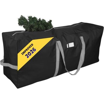 Primode julgran förvaringsväska Passar upp till 7,5 m demonterad julgran 127 cm x 38 cm x 50 cm trädförvaringsbehållare kraftig semesterförvaringslåda hållbart 600D Oxford-material (svart) Primode julgran förvaringsväska Passar upp till 7,5 m demonterad julgran 127 cm x 38 cm x 50 cm trädförvaringsbehållare kraftig semesterförvaringslåda hållbart 600D Oxford-material (svart)