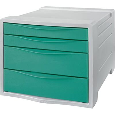 Esselte Förvaringsbox Med 4 Lådor, Håll Ordning på Skrivbordet, Utdragbara Lådor För Papper och Tillbehör, Använd Hemma Eller På Kontoret, Snyggt Mönster, Colour'Breeze-serien, Grön, 626285 Esselte Förvaringsbox Med 4 Lådor, Håll Ordning på Skrivbordet, Utdragbara Lådor För Papper och Tillbehör, Använd Hemma Eller På Kontoret, Snyggt Mönster, Colour'Breeze-serien, Grön, 626285