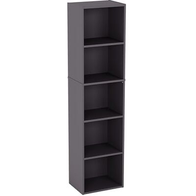 Vida Designs Oxford 5 nivåer kub bokhylla, grå trähylla display förvaringsenhet kontor vardagsrum möbler Vida Designs Oxford 5 nivåer kub bokhylla, grå trähylla display förvaringsenhet kontor vardagsrum möbler