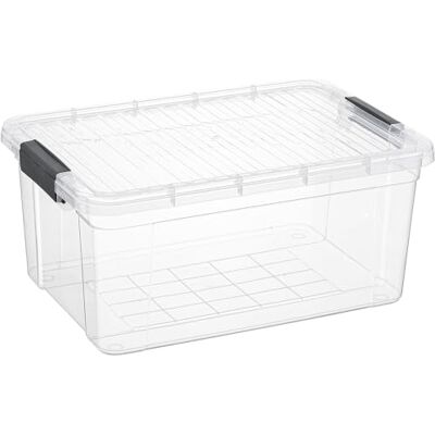 Superio Klar förvaringsbehållare med lock, 16 kvart plastbehållare för organisation, giftfri, BPA-fri, luktfri, stapelbar spärrlåda för hem, sovsal, klassrum, garage, garderob (16 kvart) Superio Klar förvaringsbehållare med lock, 16 kvart plastbehållare för organisation, giftfri, BPA-fri, luktfri, stapelbar spärrlåda för hem, sovsal, klassrum, garage, garderob (16 kvart)