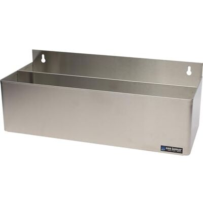 San Jamar B5522D rostfritt stål dubbelskena hastighet ställ flaskhållare, 21–1/8" bredd x 7-5/8" höjd x 8 cm djup San Jamar B5522D rostfritt stål dubbelskena hastighet ställ flaskhållare, 21–1/8" bredd x 7-5/8" höjd x 8 cm djup