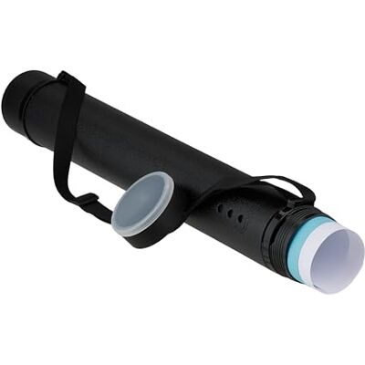 Relaxdays utdragbar affischrulle, 63–108 cm, Ø 8,5 cm, transportaffischer och teckningar, ritrulle upp till DIN A0, svart Relaxdays utdragbar affischrulle, 63–108 cm, Ø 8,5 cm, transportaffischer och teckningar, ritrulle upp till DIN A0, svart