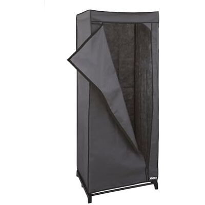 Jocca TNT tygskåp Organisatör Stabil, lätt, hopfällbar Enkel förvaring Järnstång Förvaringsskåp Garderob för kläder Byte av sovrumsskåp 150 x 60 x 50 cm, svart Jocca TNT tygskåp Organisatör Stabil, lätt, hopfällbar Enkel förvaring Järnstång Förvaringsskåp Garderob för kläder Byte av sovrumsskåp 150 x 60 x 50 cm, svart