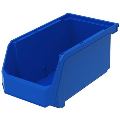ReadySpace Plastlådor för organisering och förvaring i garderob, kök, kontor, garage eller skafferi, stapelbara lådor, stora, 37,6 × 20,3 × 17,8 cm, 6-pack, blå ReadySpace Plastlådor för organisering och förvaring i garderob, kök, kontor, garage eller skafferi, stapelbara lådor, stora, 37,6 × 20,3 × 17,8 cm, 6-pack, blå