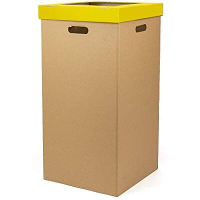 ONLY BOXES , Papperskorgar med lock, Papperskorgar med lock, Mått 34,2 x 34,2 x 68 cm, Gul ONLY BOXES , Papperskorgar med lock, Papperskorgar med lock, Mått 34,2 x 34,2 x 68 cm, Gul