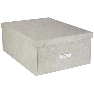 Bigso Box of Sweden KATRIN stor förvaringslåda med lock – stabil organisatör av fiberskiva och papper i linneutseende – praktisk vikbar låda med etikettram – beige Bigso Box of Sweden KATRIN stor förvaringslåda med lock – stabil organisatör av fiberskiva och papper i linneutseende – praktisk vikbar låda med etikettram – beige