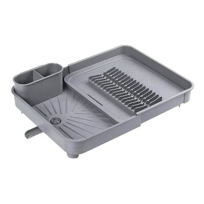 Avilia Diskställ med diskställ – utdragbar, tillverkad av polypropen, grå, 36 x 51 x 9,5 cm Avilia Diskställ med diskställ – utdragbar, tillverkad av polypropen, grå, 36 x 51 x 9,5 cm