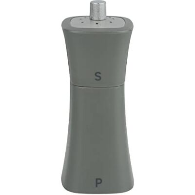 Grunwerg SP-9174GY 2-i-1 saltkar och pepparkvarn, plast, grå Grunwerg SP-9174GY 2-i-1 saltkar och pepparkvarn, plast, grå