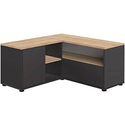 Symbiosis Temahome TV-skåp vinkel 90, ek och svart, 90 x 90 x 45 cm Symbiosis Temahome TV-skåp vinkel 90, ek och svart, 90 x 90 x 45 cm