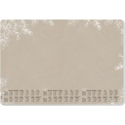 Sigel H6316 Pappersskrivbordsunderlägg 3 år och veckokalendrar, naturlig eukalyptusdesign, A2 (59,5 x 41 cm), brun/vit/svart, 30 ark Sigel H6316 Pappersskrivbordsunderlägg 3 år och veckokalendrar, naturlig eukalyptusdesign, A2 (59,5 x 41 cm), brun/vit/svart, 30 ark