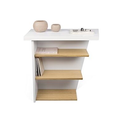 TemaHome Pisa konsol, ek, vit, 80 x 38 x 80 cm TemaHome Pisa konsol, ek, vit, 80 x 38 x 80 cm