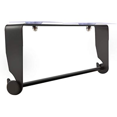 PHUNAYA Toalettpappershållare i rostfritt stål brons och borstad nickel 30 cm svart PHUNAYA Toalettpappershållare i rostfritt stål brons och borstad nickel 30 cm svart
