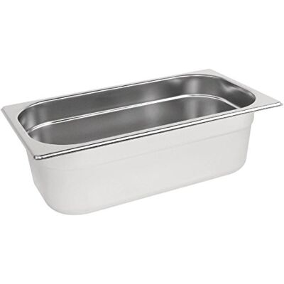 NISBETS Vogue K933 Rostfritt stål 13 Gastronormpanna 3,7 l 100 mm djup matbehållare, silver NISBETS Vogue K933 Rostfritt stål 13 Gastronormpanna 3,7 l 100 mm djup matbehållare, silver