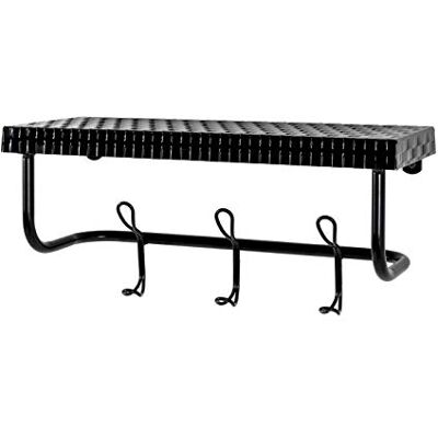 HAKU Väggklädhängare svart, Metall, metall Storlek: B 42 cm x H 19 cm x D 16 cm, Stil: Modern HAKU Väggklädhängare svart, Metall, metall Storlek: B 42 cm x H 19 cm x D 16 cm, Stil: Modern