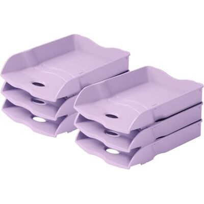 HAN Re-LOOP-brevfack, 6 stycken, 100 % återvinningsbar, dokumentfack, brevkorg, pappershylla, upp till format DIN A4/C4-dokument, 10298-887, pastelllila HAN Re-LOOP-brevfack, 6 stycken, 100 % återvinningsbar, dokumentfack, brevkorg, pappershylla, upp till format DIN A4/C4-dokument, 10298-887, pastelllila
