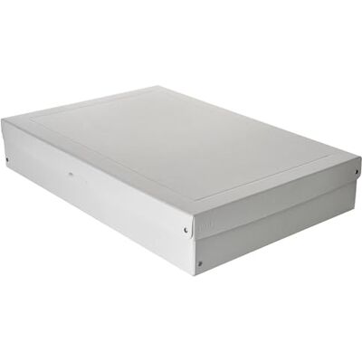 FALKEN Ref. 22002152000F PureBox PRO 1 förvaringslåda med lock presentförpackning ingen plast A2-format 100 mm hög utskuret handtag band Vit FALKEN Ref. 22002152000F PureBox PRO 1 förvaringslåda med lock presentförpackning ingen plast A2-format 100 mm hög utskuret handtag band Vit