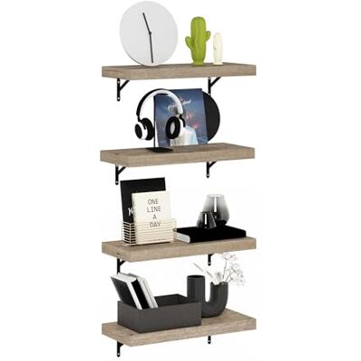 Furinno Tanna Flytande hylla Väggmonterad rack, 24 cm Furinno Tanna Flytande hylla Väggmonterad rack, 24 cm