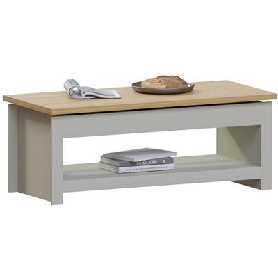 Vida Designs Arlington soffbord glidtopp med förvaring 1 hylla MDF vardagsrum (grå) Vida Designs Arlington soffbord glidtopp med förvaring 1 hylla MDF vardagsrum (grå)