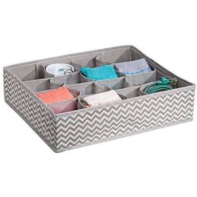 InterDesign iDesign Axis lådor Organizer, stor förvaringslåda med 16 fack i polypropylen, taupe och natur InterDesign iDesign Axis lådor Organizer, stor förvaringslåda med 16 fack i polypropylen, taupe och natur