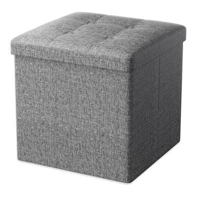 Oak & Tea Ek och teförvaringsottoman, vikbar förvaringsbänk, litet fotstöd, kubförvaringsenhet, 3 förvaringslådor med lock, fotpall, bekväm leksakskista för sovrum vardagsrum, brungrå 30 x 30 x 30 cm Oak & Tea Ek och teförvaringsottoman, vikbar förvaringsbänk, litet fotstöd, kubförvaringsenhet, 3 förvaringslådor med lock, fotpall, bekväm leksakskista för sovrum vardagsrum, brungrå 30 x 30 x 30 cm