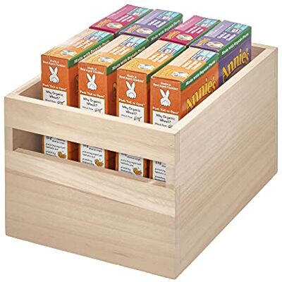 InterDesign iDesign EcoWood köksförvaringsbox, tillverkad av miljövänligt Paulownia-trä, för kök, badrum och mer, beige, 25,4 x 19,1 x 15,7 cm InterDesign iDesign EcoWood köksförvaringsbox, tillverkad av miljövänligt Paulownia-trä, för kök, badrum och mer, beige, 25,4 x 19,1 x 15,7 cm