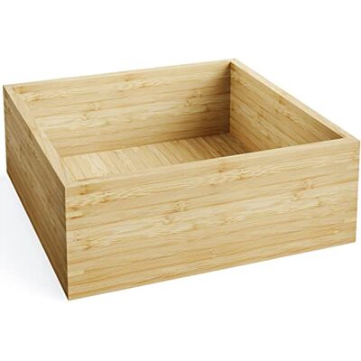 KabelDirekt KD Essentials – Förvaringslåda av bambu, stapelbar – liten (praktisk, elegant, allsidig bambulåda för kontor, vardagsrum och kök, certifierat hållbart trä, naturfärgad) KabelDirekt KD Essentials – Förvaringslåda av bambu, stapelbar – liten (praktisk, elegant, allsidig bambulåda för kontor, vardagsrum och kök, certifierat hållbart trä, naturfärgad)