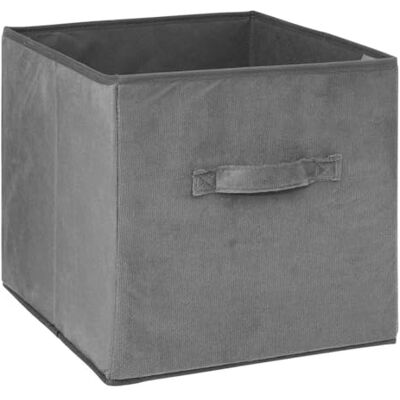 5 five simply smart 5five – Korgvelour 31 x 31 cm "Mix N Modul" antracit grå 5 five simply smart 5five – Korgvelour 31 x 31 cm "Mix N Modul" antracit grå