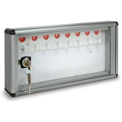 CASSETTE POSTALI ALUBOX Alubox 1007633 Bc 8 Anslagstavla 8 nycklar, Silver Met CASSETTE POSTALI ALUBOX Alubox 1007633 Bc 8 Anslagstavla 8 nycklar, Silver Met