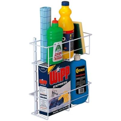 Avilia Multifunktionell vägghylla Organisatör för kök, badrum och terrass, plast, vit, 12 x 33 x 37,3 cm Avilia Multifunktionell vägghylla Organisatör för kök, badrum och terrass, plast, vit, 12 x 33 x 37,3 cm
