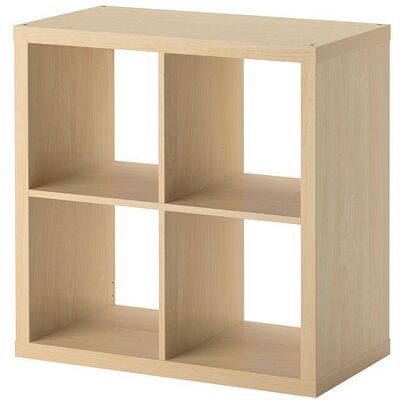 Ikea Kallax vit hylla 77 x 77 cm björkeffekt. Ikea Kallax vit hylla 77 x 77 cm björkeffekt.