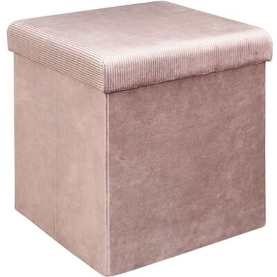 HOME DECO FACTORY bagagerumsmatta vikbar förvaring platsbesparande sammet Cotele rosa HOME DECO FACTORY bagagerumsmatta vikbar förvaring platsbesparande sammet Cotele rosa