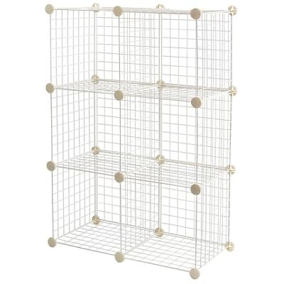 Amazon Basics Stapelbar förvaringshylla med 6 kuber i ståltråd, 30,5 x 30,5 cm, vit Stapelbara, förvaringshyllor Amazon Basics Stapelbar förvaringshylla med 6 kuber i ståltråd, 30,5 x 30,5 cm, vit Stapelbara, förvaringshyllor