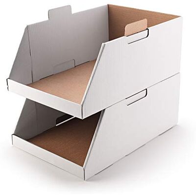 ONLY BOXES , Pack 6 Lådor av Organizer Kartong för förvaring av objekt, låda, korg eller Automontable och staplade Mått; 50 x 33,5 x 20 ONLY BOXES , Pack 6 Lådor av Organizer Kartong för förvaring av objekt, låda, korg eller Automontable och staplade Mått; 50 x 33,5 x 20