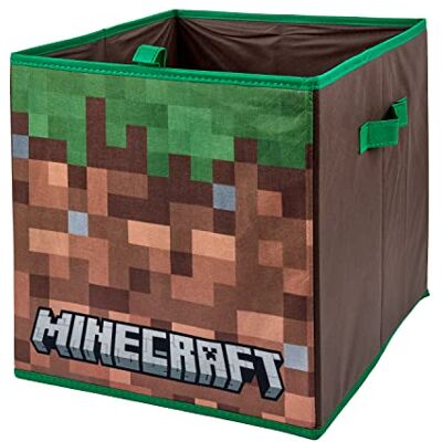 HOX Hopfällbar förvaringsbox för barn tyg leksak förvaringskub med handtag – Minecraft HOX Hopfällbar förvaringsbox för barn tyg leksak förvaringskub med handtag – Minecraft