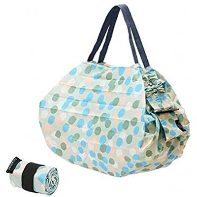 MARNA Japansk kompakt hopfällbar Shupatto shoppingväska storlek M Mori (skog) japansk shoppingväska blandad, Fancy green, 32 x 32 cm, Samtida MARNA Japansk kompakt hopfällbar Shupatto shoppingväska storlek M Mori (skog) japansk shoppingväska blandad, Fancy green, 32 x 32 cm, Samtida