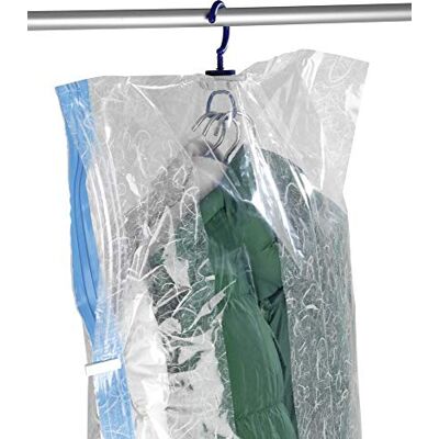 Wenko Vakuum utrymmessparande klädpåse XL – vakuum förvaringspåse, polyeten, 70 x 145 cm, transparent Wenko Vakuum utrymmessparande klädpåse XL – vakuum förvaringspåse, polyeten, 70 x 145 cm, transparent